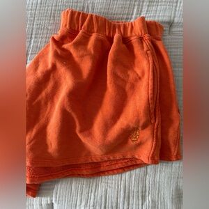 Freepeople Movement Orange Shorts with Embroidered Logo